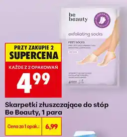 Biedronka Skarpetki zluszczające do stóp Be Beauty oferta