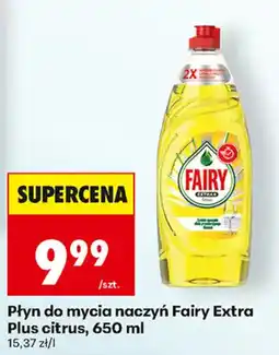Biedronka Płyn do mycia naczyń Fairy Extra Plus citrus oferta