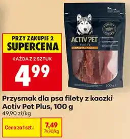 Biedronka Przysmak dla psa filety z kaczki Activ Pet Plus oferta