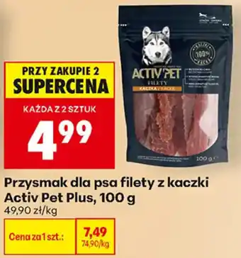 Biedronka Przysmak dla psa filety z kaczki Activ Pet Plus oferta