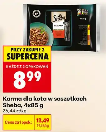 Biedronka Karma dla kota w saszetkach Sheba oferta