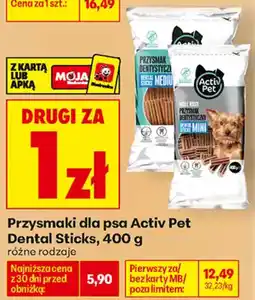 Biedronka Przysmaki dla psa Activ Pet Dental Sticks oferta