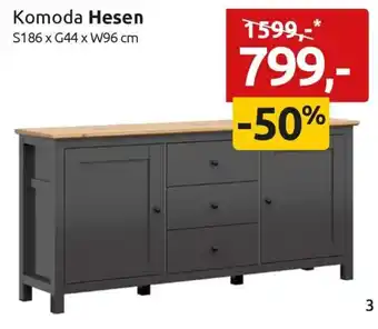 Black Red White Komoda Hesen oferta