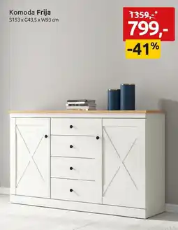 Black Red White Komoda Frija oferta