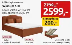 Black Red White Łóżko tapicerowane Winsum 160 oferta