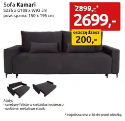 Black Red White Sofa Kamari oferta