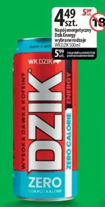 Delisso Delikatesy Napój energetyczny Dzik Energy oferta