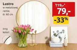 Black Red White Lustro w metalowej ramie oferta