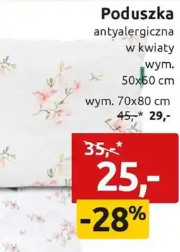 Black Red White Poduszka antyalergiczna w kwiaty oferta