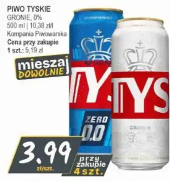 Słoneczko Piwo Tyskie Gronie 0% oferta