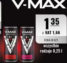 Eurocash Napój energetyczny V-MAX oferta