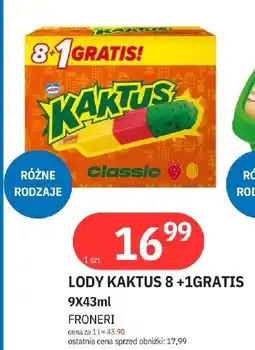 E.Leclerc Lody cytrynowo-truskawkowe Nestle Kaktus oferta