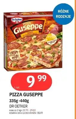 E.Leclerc Pizza salami & cheddar sauce Dr. Oetker Guseppe oferta