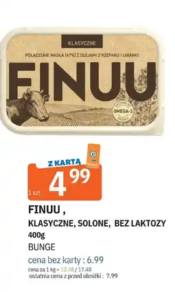 E.Leclerc Miks do smarowania klasyczne, solone, bez laktozy Finuu oferta