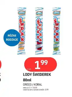 E.Leclerc Lody świderek Koral oferta