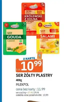 E.Leclerc Ser żółty plastry Mlekpol oferta