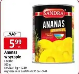E.Leclerc Ananas w syropie Sandra oferta