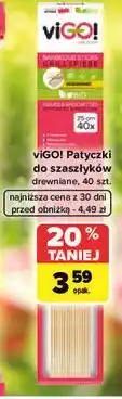 Carrefour viGO! Patyczki do szaszłyków drewniane oferta