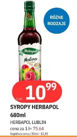 E.Leclerc Syrop malina z kwiatem lipy Herbapol oferta