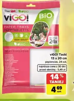 Carrefour viGO! Tacki papierowe 13 x 20 cm, 24 szt oferta