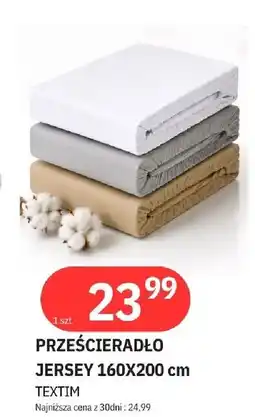 E.Leclerc Prześcieradło jersey 160 x 200 cm Textim oferta