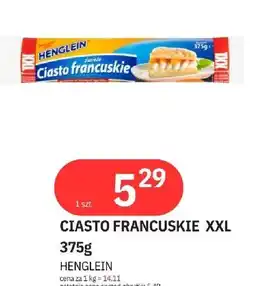 E.Leclerc Ciasto francuskie xxl Henglein oferta