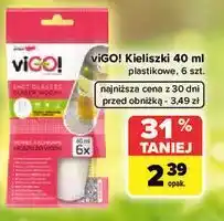 Carrefour viGO! Kieliszki plastikowe 40 ml, 6 szt oferta
