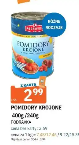 E.Leclerc Pomidory krojone Podravka oferta