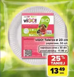Carrefour viGO! Talerze papierowe ø 23 cm oferta