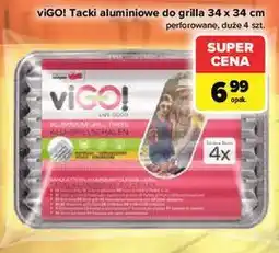 Carrefour viGO! Tacki aluminiowe do grilla 34 x 34 cm oferta