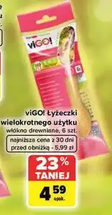 Carrefour viGO! Łyżeczki wielokrotnego użytku włókno drewniane oferta