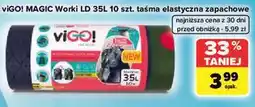 Carrefour viGO! MAGIC Worki LD 35L 10 szt. taśma elastyczna zapachowe oferta