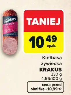Carrefour Kiełbasa żywiecka Krakus oferta