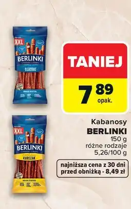 Carrefour Kabanosy Morliny Berlinki oferta