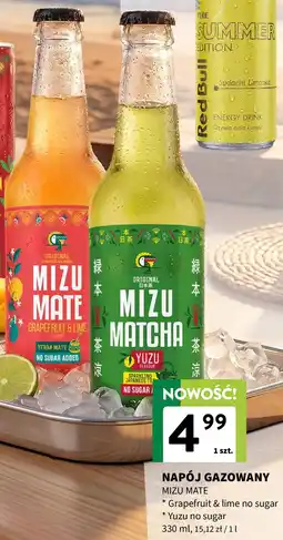 Intermarche Napój gazowany Mizu Mate Grapefruit & lime / Yuzu oferta