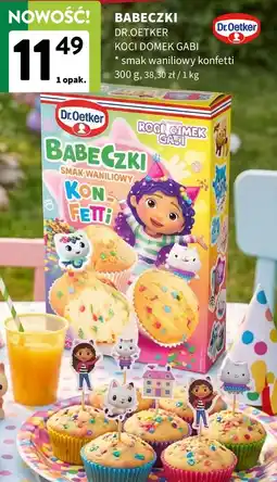 Intermarche Babeczki Dr. Oetker Koci Domek Gabi smak waniliowy konfetti oferta