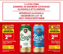 Biedronka Piwo Žatecký Světlý Ležák / Piwo Žatecký 0,0% oferta