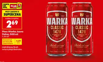 Piwo Warka Jasne Pełne