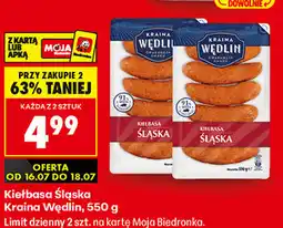 Biedronka Kiełbasa Śląska Kraina Wędlin oferta