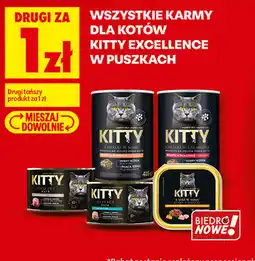 Biedronka Wszystkie karmy dla kotów Kitty Excellence w puszkach oferta