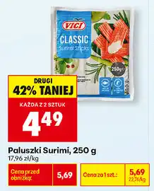 Biedronka Paluszki Surimi Vici Classic oferta