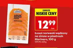 Biedronka Łosoś norweski wędzony na zimno w plastrach Marinero oferta