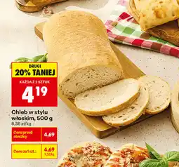 Biedronka Chleb w stylu włoskim oferta