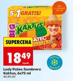 Biedronka Lody Pałec Sombrero Kaktus oferta
