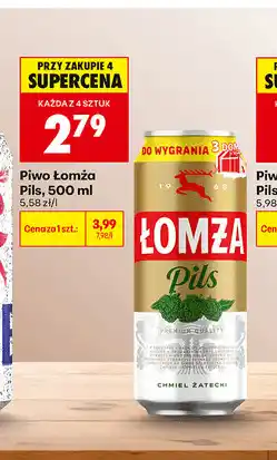 Biedronka Piwo Łomża Pils oferta