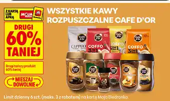 Biedronka Wszystkie kawy rozpuszczalne Cafe d'Or oferta