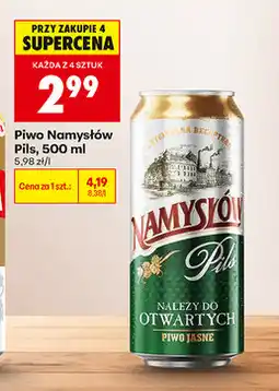 Biedronka Piwo Namysłów Pils oferta