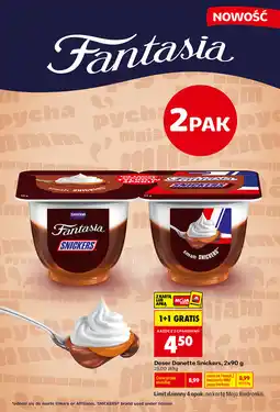 Biedronka Deser Danette Snickers oferta
