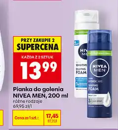 Biedronka Pianka do golenia NIVEA MEN oferta