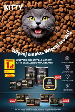 Biedronka Karma dla kotów Kitty Excellence w puszkach oferta